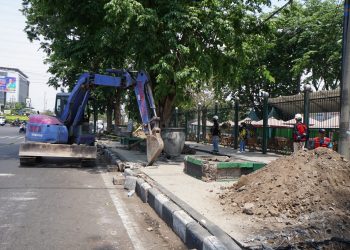 Pemkab Sidoarjo Revitalisasi Trotoar Stadion Gelora Delta, Target Rampung Akhir 2023