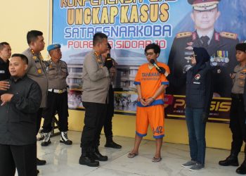 Satresnarkoba Polresta Sidoarjo Bekuk Residivis Pengedar Sabu