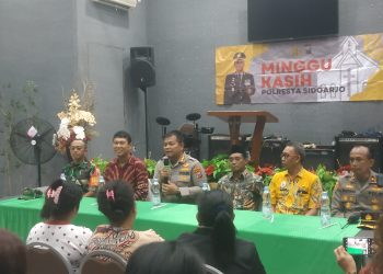 Polresta Sidoarjo Adakan Minggu Kasih di Rumah Ibadah GPBI Ruko Gading Fajar