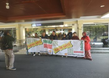 Jadi Komoditas Politik Bacaleg, Aliansi Peduli Pemilu Jurdil Gelar Demo Minta Program KURMA Dihentikan