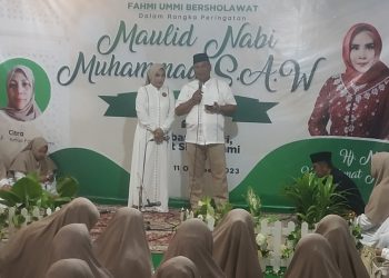 Rahmat Muhajirin dan Hj Mimik Idayana Ajak Ibu-Ibu Bersholawat Peringati Maulid Nabi Muhammad SAW