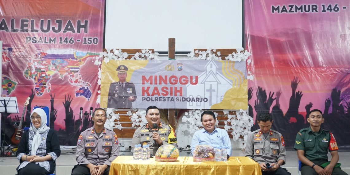 Minggu Kasih Polresta Sidoarjo di GPPS Taman
