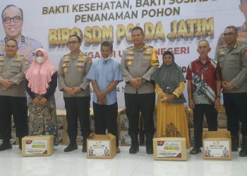 SDM Polda Jatim Gelar Bhakti Kesehatan dan Baksos di Polresta Sidoarjo
