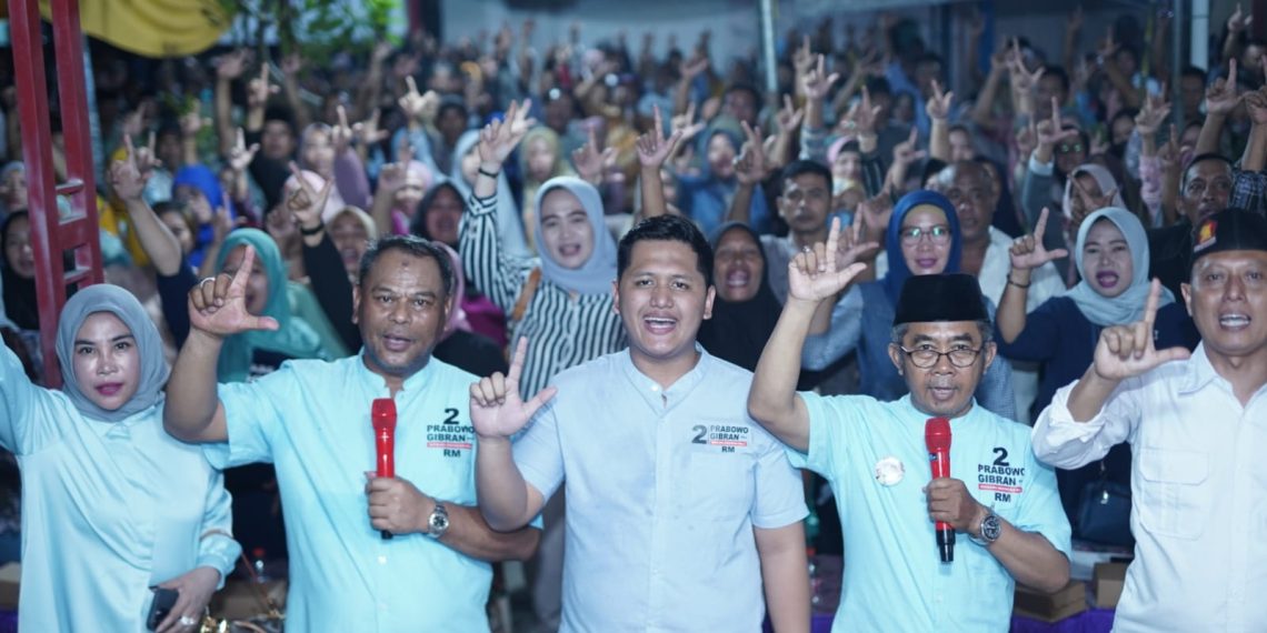 Rahmat Muhajirin Bakar Semangat Warga Krembung dan Tulangan Menangkan Capres Prabowo Satu Putaran
