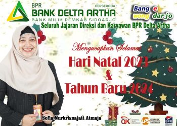 Seluruh Direksi dan Karyawan BPR Delta Artha Sidoarjo Mengucapkan Selamat Hari Natal 2023 dan Tahun Baru 2024