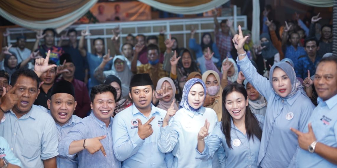 Rahmat Muhajirin Kampanye Bareng 7 Caleg Genjot Semangat Warga Jabon Menangkan Capres Prabowo 2024