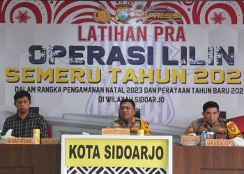 Kapolresta Sidoarjo Pimpin Latpra Ops Lilin Semeru 2023