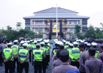 Amankan Malam Tahun Baru, Polresta Sidoarjo Sebar Ratusan Personel