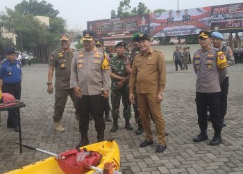 Polresta Sidoarjo Gelar Apel Kesiapsiagaan Penanggulangan Bencana Hidrometeorologi