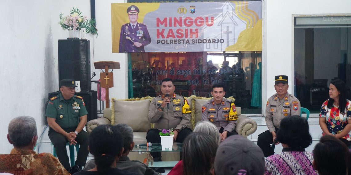 Minggu Kasih Polresta Sidoarjo, Urun Rembuk Kamtibmas dan Bakti Sosial