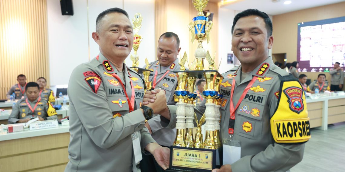 Sukses Gelar Operasi Lilin Semeru 2023, Polresta Sidoarjo Sabet Penghargaan dari Kapolda Jatim
