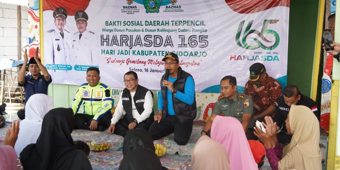 Baksos Bersama Forkopimda di Dusun Terpencil, Bupati Sidoarjo Gus Muhdlor Segera Perbaiki Fasum Pucukan