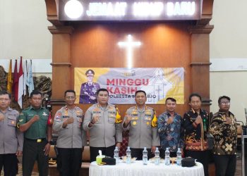 Bertemu Jemaat Gereja, Kapolresta Sidoarjo Terbuka Serap Aspirasi Kamtibmas
