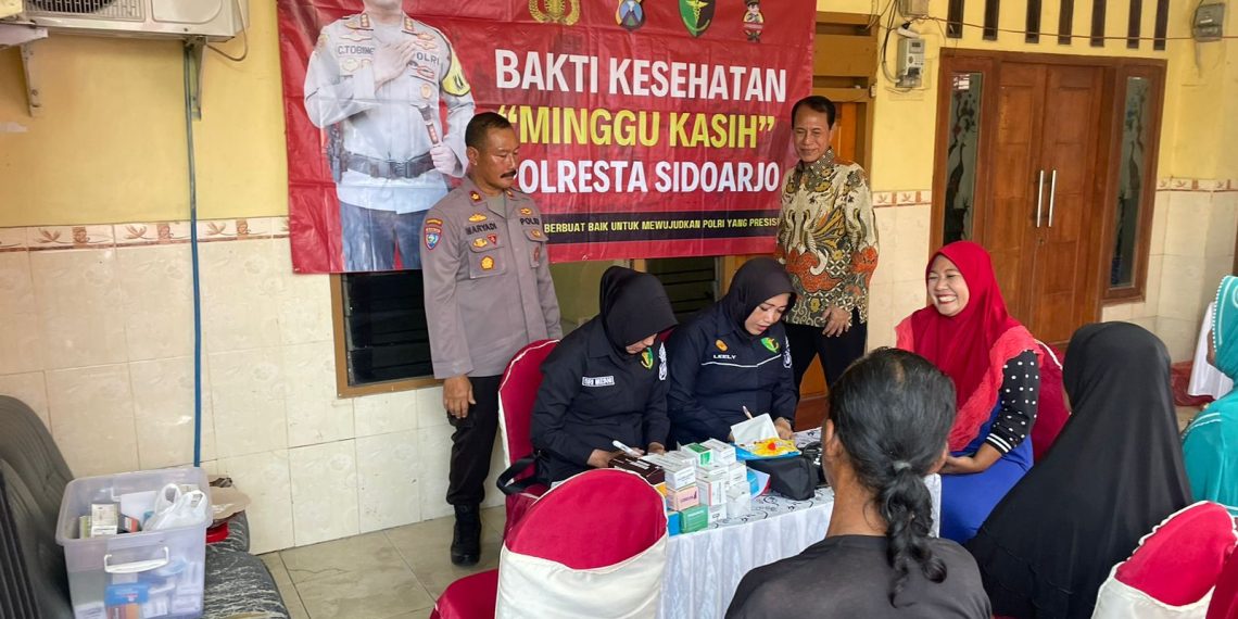 Polresta Sidoarjo Gelar Minggu Kasih di Rumah Ibadah Desa Kemuning