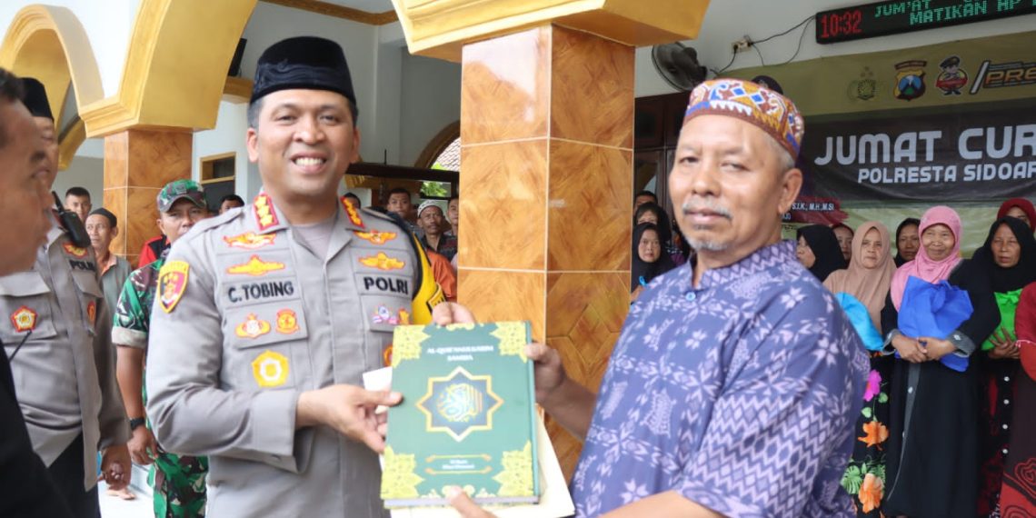 Kapolresta Sidoarjo Gelar Jumat Curhat di Jabon