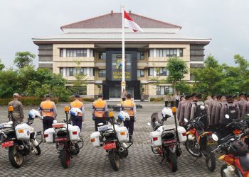 Jelang Pemilu 2024 Personel Gabungan Patroli Kota Sidoarjo