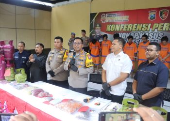 Polresta Sidoarjo Bekuk Komplotan Pengoplos LPG Bersubsidi