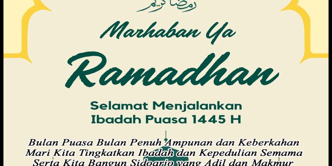 Pimpinan dan Anggota DPRD Kabupaten Sidoarjo Mengucapkan Selamat Menjalankan Ibadah Puasa Ramadhan 1445 H