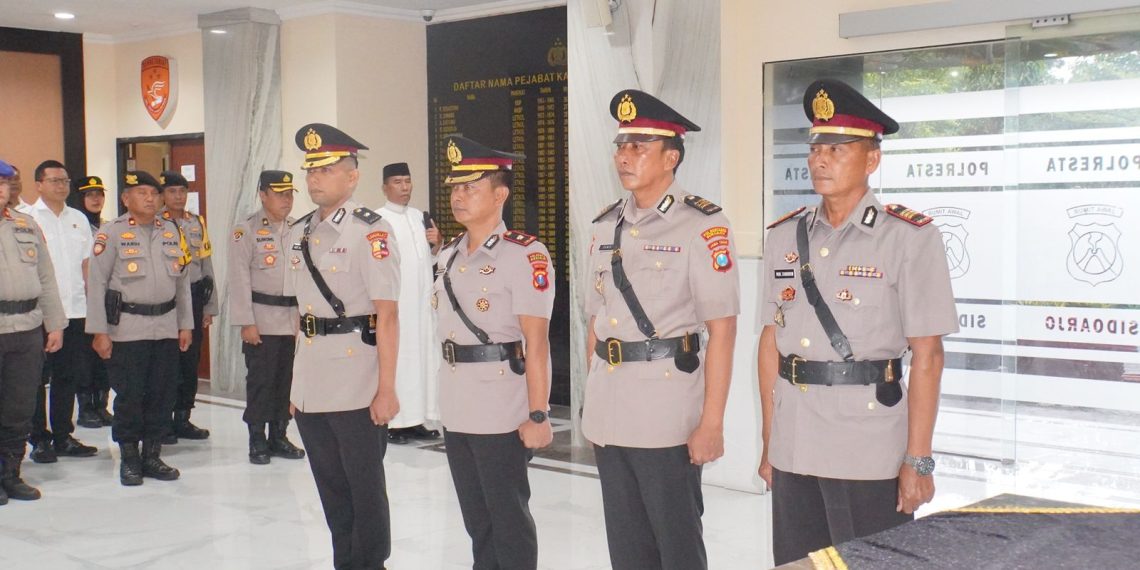 Mutasi Polresta Sidoarjo, Kasat Intelkam dan Kapolsek Prambon Berganti