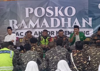 Kapolsek Krembung, Ajak Banser Jaga Kondusifitas Kamtibmas