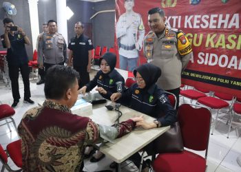 Minggu Kasih Polresta Sidoarjo di Gereja Immanuel Krembung