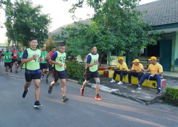 Prajurit dan PNS Korem 084/BJ Ikuti Garjas Periodik Semester I