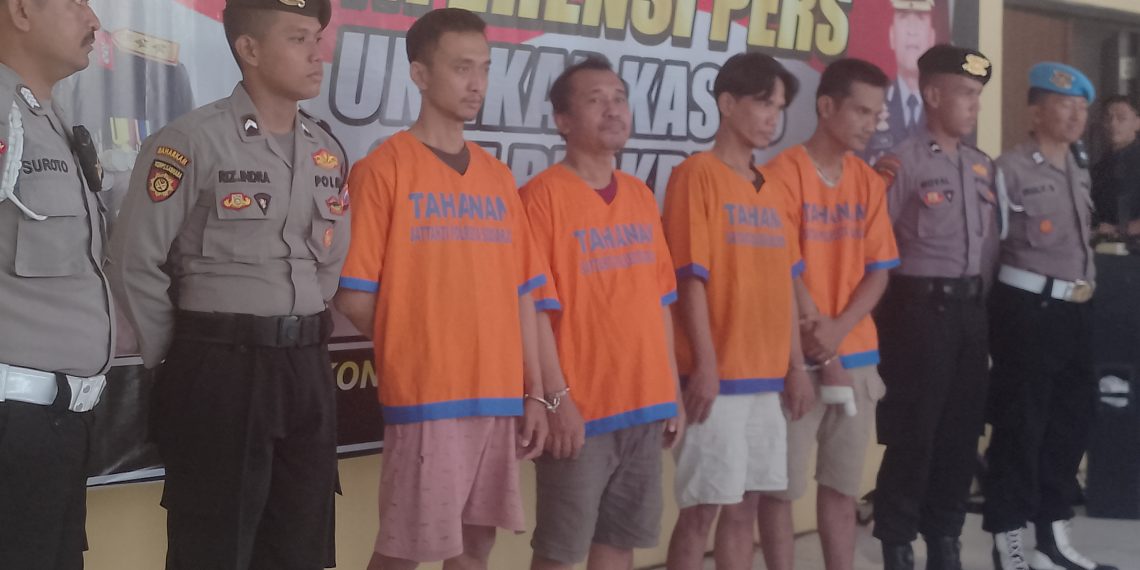 Polresta Sidoarjo Tangkap Komplotan Pencurian Spesialis Minimarket