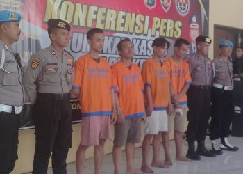 Polresta Sidoarjo Tangkap Komplotan Pencurian Spesialis Minimarket