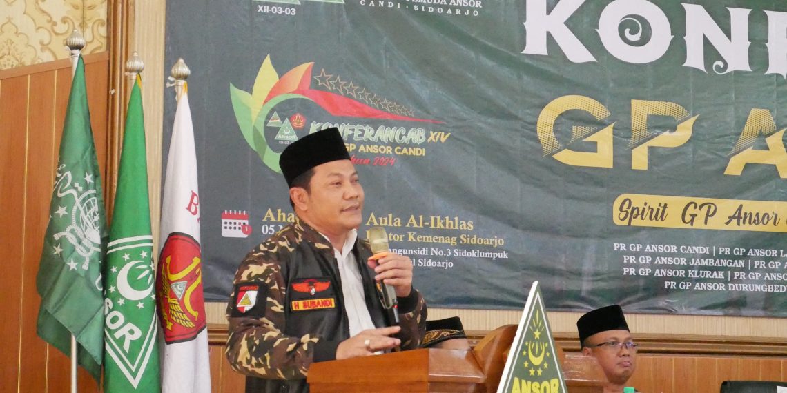 Buka Konfercab GP Ansor Candi, Wabup Subandi Ingatkan Bahwa Pemuda Calon Pemimpin Bangsa