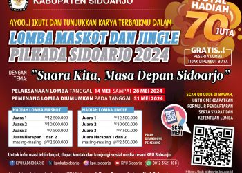 KPU Sidoarjo Gelar Lomba Maskot dan Jingle Pilkada Berhadiah Rp 70 Juta