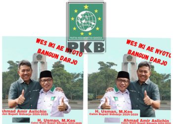 Abah Usman Siap Dipasangkan Mas Iin oleh DPP PKB Untuk Pilkada Sidoarjo