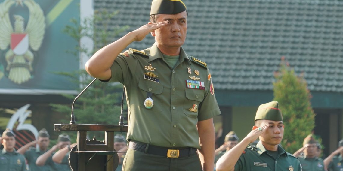 Upacara Peringatan ke-116 Hari Kebangkitan Nasional Tahun 2024 Korem 084/Bhaskara Jaya dipimpin oleh Kasi Intel Kasrem