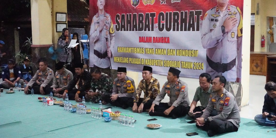 Sahabat Curhat di Krian, Ngobrol Gayeng Seputar Kamtibmas