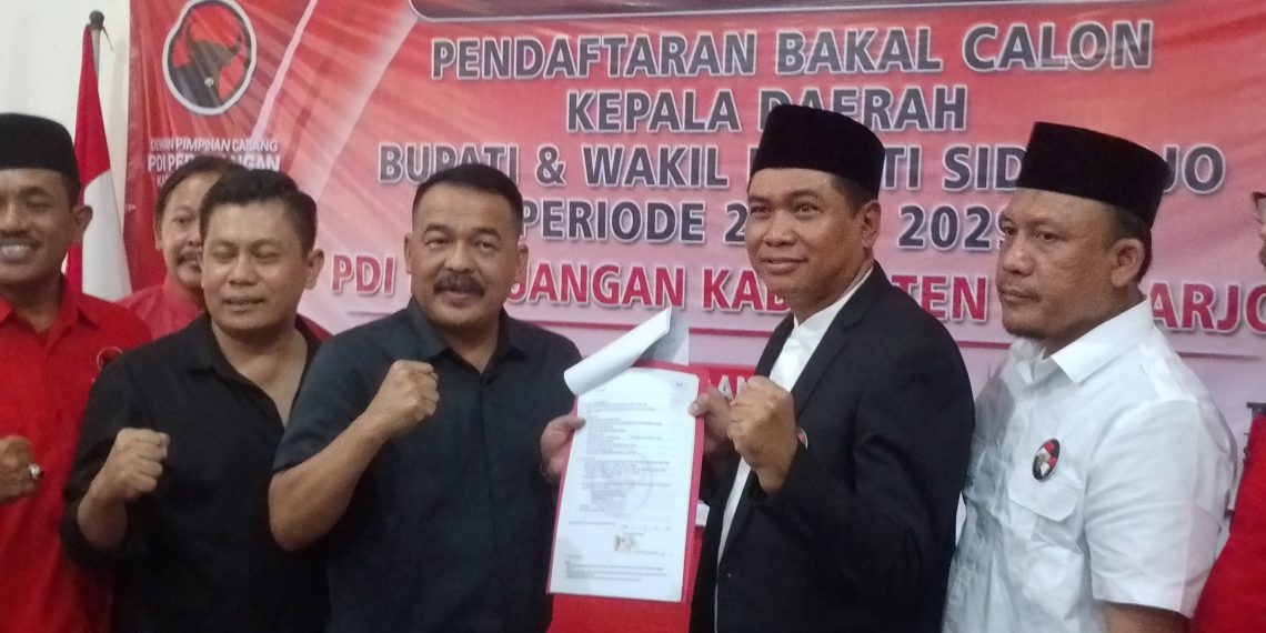 Siap Wujudkan Sidoarjo Lebih Baik dan Bermartabat, H Sugiono Resmi Daftar Bacabup dari PDIP