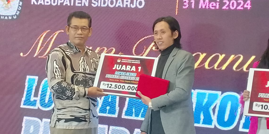 Gebyar Anugerah Lomba KPU Sidoarjo, Maskot ‘Kasijo’ dan Jingle Sodik Juara 1