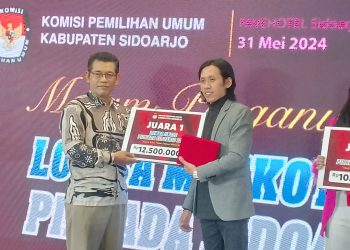 Gebyar Anugerah Lomba KPU Sidoarjo, Maskot ‘Kasijo’ dan Jingle Sodik Juara 1