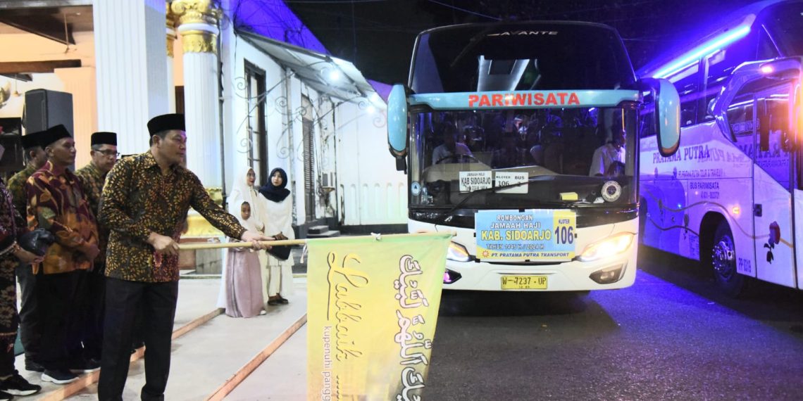 Plt Bupati Subandi Berangkatkan Kloter Terakhir Jamaah Haji Sidoarjo