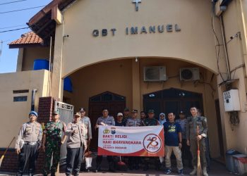Semarak Hari Bhayangkara Ke-78, Tiga Pilar di Krembung Peduli Tempat Ibadah