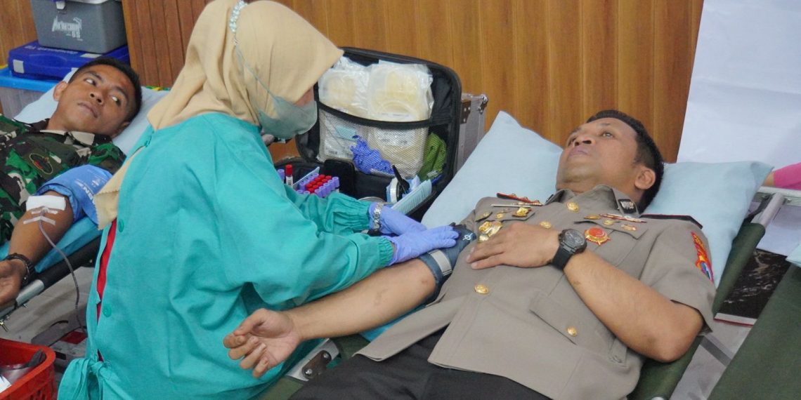 Hari Bhayangkara Ke-78, Polresta Sidoarjo Target 300 Kantong Darah