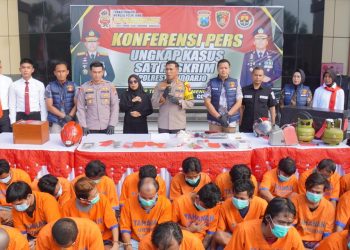 Dua Minggu, Polresta Sidoarjo Amankan 70 Pelaku Kejahatan