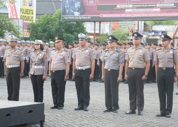 Kado Hari Bhayangkara Ke-78, Sejumlah 53 Anggota Polresta Sidoarjo Naik Pangkat