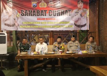 Jaga Kondusifitas Kamtibmas, Polresta Sidoarjo Serap Aspirasi di Wilayah Porong