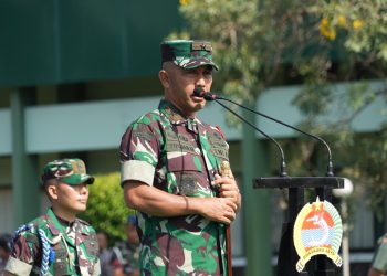 Danrem 084/Bhaskara Jaya Memimpin Apel Gelar Pasukan Pam VVIP Rencana Kunjungan Kerja Presiden RI