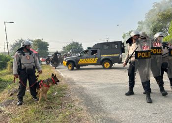 Polresta Sidoarjo Gelar Latihan Pengamanan Pilkada 2024