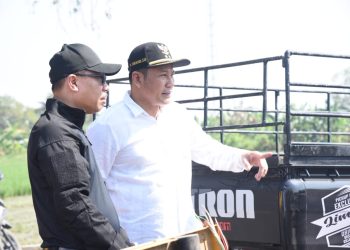Plt Bupati Subandi Pantau Langsung Pembangunan Jembatan Kedungpeluk