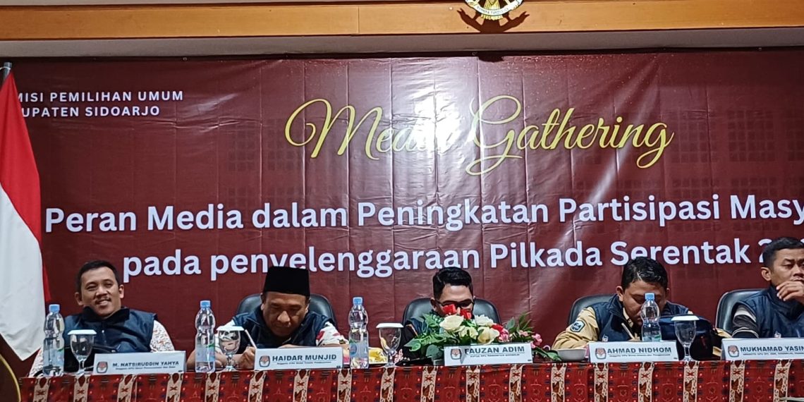 Gelar Media Gathering, KPU Sidoarjo Ajak Media Bersinergi Sukseskan Pilkada 2024