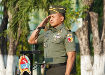 Kasi Ops Kasrem 084/Bhaskara Jaya Pimpin Upacara Bendera
