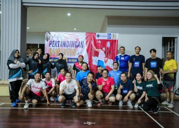 Kolaborasi Insan BRILian BRI Kanca Krian Dengan Citra Harmoni Kegiatan Olahraga Bersama