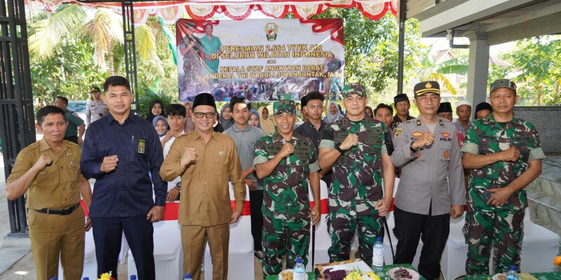 Danrem 084/Bhaskara Jaya Hadiri Peresmian Sumber Air Secara Virtual Oleh KASAD