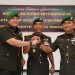 Danrem 084/BJ Pimpin Sertijab Dandim 0816/Sidoarjo dari Letkol Inf Guntung DP kepada Letkol Inf Dedyk Wahyu Widodo